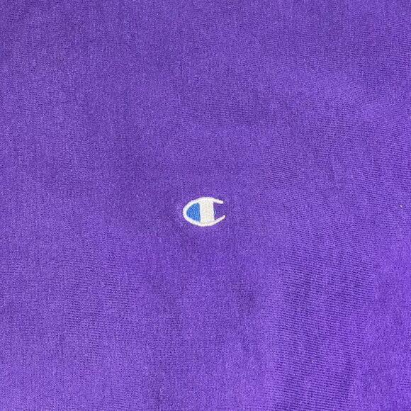 VTG Champion Sweatshirt Womens XL Purple Reverse Weave 90s Crewneck Oversized - Picture 2 of 9